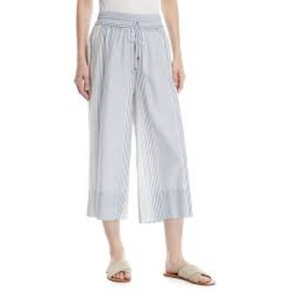Splendid Tulum Stripped Wide Leg Crop - Picture 1 of 6